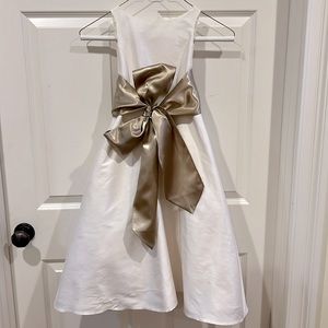 Silk shantung girls part dress